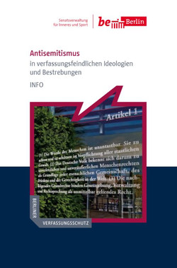 Titel der Antisemitismus-Broschüre, Quelle: Berliner Senatsverwaltung für Inneres und Sport