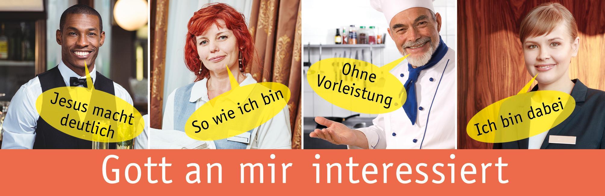 Kampagne "Gott an mir interessiert", Quelle: Beate Reichel, diekreation, werbung + kommunikationsdesign