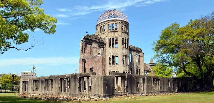 Das Friedensdenkmal in Hiroshima, die Atombombenkuppel. Foto: www.all-free-photos.com