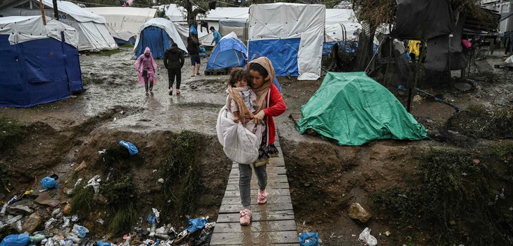Das Flüchtlingslager in Moria auf Lesbos lange vor dem Brand. Foto: Katastrophenhilfe