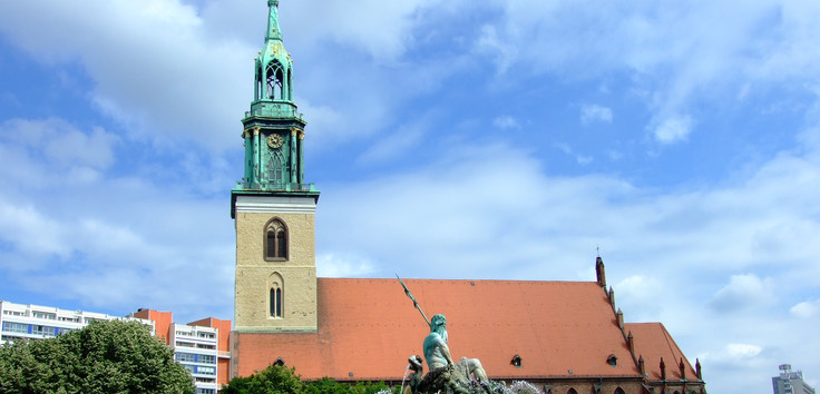 Auch die St. Marienkirche verzeichnet einen Rückgang der Besucherzahlen. Foto: Wikimedia