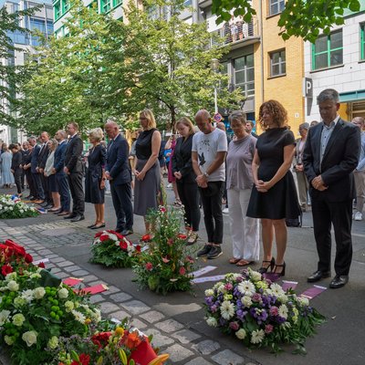 64. Jahrestag des Baus der Berliner Mauer